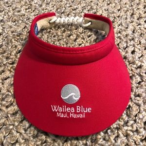 Wailea Blue, Red Golf Visor